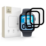 Hibrid üveg TECH-PROTECT GLASS FLEX+ 2-PACK APPLE WATCH 4/5/6/SE 1/2/3 (44MM) készülékhez fekete