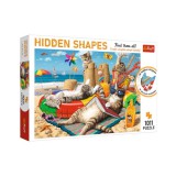 Hidden Shapes: Feline nyaralás 1000db-os puzzle - Trefl