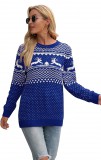 Hiistandd női karácsonyi kötött pulóver-L Választható szín: kék és zöld