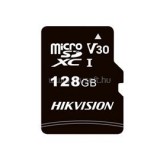 Hikvision MicroSD kártya - 128GB microSDHCT, Class 10 and UHS-I, TLC ,V30 (R/W Speed 92/40 MB/s) (HS-TF-C1(STD)/128G/ADAPTER)
