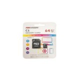 Hikvision MicroSD kártya - 64GB microSDHCT, Class 10 and UHS-I, TLC ,V30 (R/W Speed 92/30 MB/s) (HS-TF-C1(STD)/64G/ADAPTER)