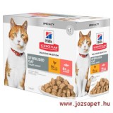 Hill's Feline Sterilised Cat Young Adult alutasakos eledel ivartalanított macskának 12x85g
