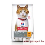 Hill's Feline Sterilised Cat Young Adult Csirkés táp ivartalanított macskának 1,5 kg