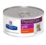 Hill's Prescription Diet™ Hill's Prescription Diet y/d Thyroid Care macskatáp - konzerv 156 g