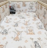 Hintázó állatkák 3 részes babaágynemű szett (703)