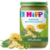 HiPP bio makaróni borsóval, zöldségekkel és borsófehérjével bébiétel 8 hónapos kortól 220 g