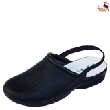 Hirsch Bio HirschBio férfi, női bőr fekete munkavédelmi klumpa 35-41, 43