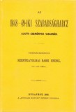 Históriaantik Könyvesház Beöthy Zsigmond: Az 1848-49-iki szabadságharc alatti események Vizaknán - könyv