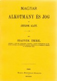 Históriaantik Könyvesház Hajnik Imre: A magyar alkotmány és jog az Árpádok alatt - könyv