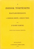 Históriaantik Könyvesház Kohn Sámuel: A zsidók története Magyarországon I. - könyv