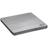 Hitachi - LG külső slim DVD-író (GP60NS60) M-DISC kompatibilis, USB, ezüst