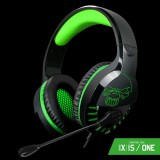 HKM-Spirit of Gamer PRO-H3 Xbox One fekete-zöld Headset