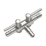 HOBBY Aquaristik Csőelosztó 4/6mm - szorítóval, 2-végű
