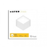 HobbyCity ﻿﻿﻿Mayku Formbox Form Sheets 0,5 mm vákuumformázó lap (15 darabos, fehér)