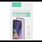HOCO A5 képernyővédő üveg (3D full cover, íves, szél, kék fény elleni védelem, karcálló, 9H) FEKETE [Apple iPhone 11 Pro Max] (A5_XSMAX) - Kijelzővédő fólia