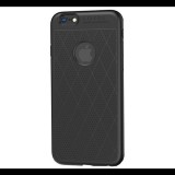 HOCO ADMIRE szilikon telefonvédő (ultravékony, 0.8 mm, lyukacsos, rombusz minta, logó kivágás) FEKETE [Apple iPhone 6S Plus 5.5] (5996457830060)