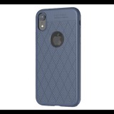 HOCO ADMIRE szilikon telefonvédő (ultravékony, 0.8 mm, lyukacsos, rombusz minta, logó kivágás) KÉK [Apple iPhone XR 6.1] (5996457830190)