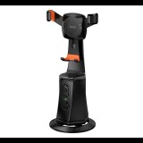 Hoco asztali tartó (műanyag, 360°, automata arckövetés, 4.7 - 7" méretig) FEKETE (K26) (K26)