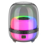HOCO BS58 bluetooth hordozható hangszóró (v5.1, 1800mAh belső akku, TF kártyaolvasó, USB, AUX, LED világítás) FEKETE