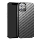 Hoco DELICATE SHADOW Apple iPhone 12 mini szilikon telefonvédő (karbon minta) fekete