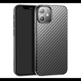 HOCO DELICATE SHADOW szilikon telefonvédő (karbon minta) FEKETE [Apple iPhone 12 mini] (5996591007731)