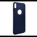 HOCO DELICATE SHADOW szilikon telefonvédő (karbon minta, logó kivágás) SÖTÉTKÉK [Apple iPhone XR 6.1] (5996457832781)