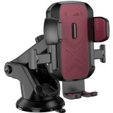 HOCO H65 Gamble egygombos autós tartó középkonzolra piros-fekete