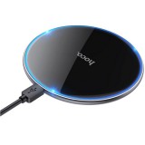 HOCO induktív töltő háttérvilágítással 2A 15W USB-C CW61 fekete