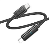 HOCO kábel Type-C kábel Iphone Lightning 8-pin Power Delivery 27W U127 1,2m fekete