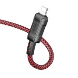 HOCO kábel Type-C kábel-iPhone Lightning 8-pin tápellátás 20W Leader X94 piros