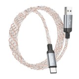 HOCO kábel USB-A - C típus 3A 3A U112 1 m szürke