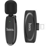 HOCO L15 Lavalier Lightning vezeték nélküli mikrofon fekete