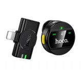 HOCO L21 bluetooth mikrofon (lightning, LAVALIER csíptethető, zajszűrő) FEKETE