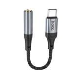 Hoco LS36 USB-C – 3,5 mm jack adapter – digitális audio átalakító, mikrofon támogatás, 12 cm