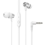 HOCO M79 fülhallgató SZTEREO (3.5mm jack, mikrofon, felvevő gomb, hangerőszabályzó, törésálló kábel, 120cm) FEHÉR