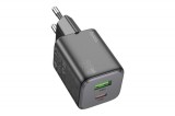 HOCO N41 ALMIGHTY HÁLÓZATI TÖLTŐ PD20W+QC3.0 (USB - TYPE-C) FEKETE