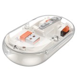 HOCO számítógépes vezeték nélküli egér dual-mode SILENT 2,4G 1600 dpi GM35 fehér