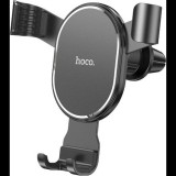 HOCO szellőzőrácsba illeszthető autós tartó 4,5-6,7'' méretű készülékekhez - HOCO CA56 Plus Metal In-Car Holder - fekete (6931474760289)