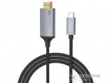 Hoco UA13 Type-C 3.0/HDMI adatkábel, 1,8m, szürke
