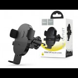 HOCO univerzális szellőzőrácsba illeszthető autós tartó 4,5-7'' méretű készülékekhez - HOCO H18 Mighty Air Vent Car Holder - fekete (HC601573)