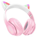 Hoco W42 Cat Bluetooth Headset Pink W42 PINK