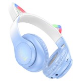 Hoco W42 Cat Wireless Bluetooth Headset Blue W42 BLUE