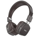 HOCO W56 bluetooth fejhallgató SZTEREO (v5.4, 3.5mm jack aljzat) SÖTÉTBARNA