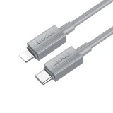 Hoco X107 Type-C - Lightning kábel PD 27W 1m - szürke