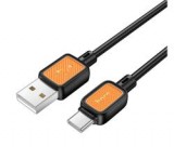 HOCO X108 adatkábel (USB - Type-C, 3A, gyorstöltő, 100cm) FEKETE