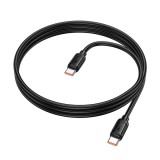 HOCO X115 Surpass 240 W-os gyors töltésű adatkábel C-C fekete