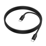 HOCO X115 Surpass 60 W-os töltőkábel C-C fekete