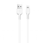 HOCO X13 adatkábel (USB - lightning, 100cm, törésgátló) FEHÉR