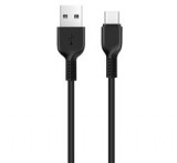 HOCO X20 adatkábel (USB - Type-C, gyorstöltő, törésgátló, 200cm) FEKETE