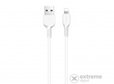 Hoco X20 lightning adat- és töltőkábel, 2m, fehér (törésgátló, gyorstöltés támogatás)